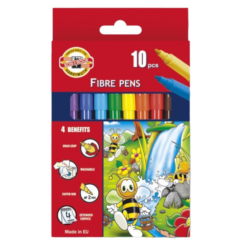 Set 2 x Markere Scolare Colectia Bees, 10 Culori