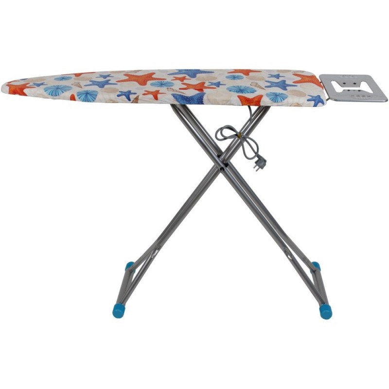 Set 2 x Masa de Calcat Grigio, Blat din Tabla, cu Cadru Metalic si Priza