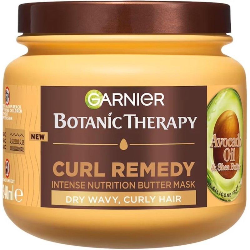 Set 2 x Masca de Par Garnier Botanic Therapy, pentru Par Uscat, Ondulat si Cret, Ulei de Avocado si Unt de Shea, 340 ml