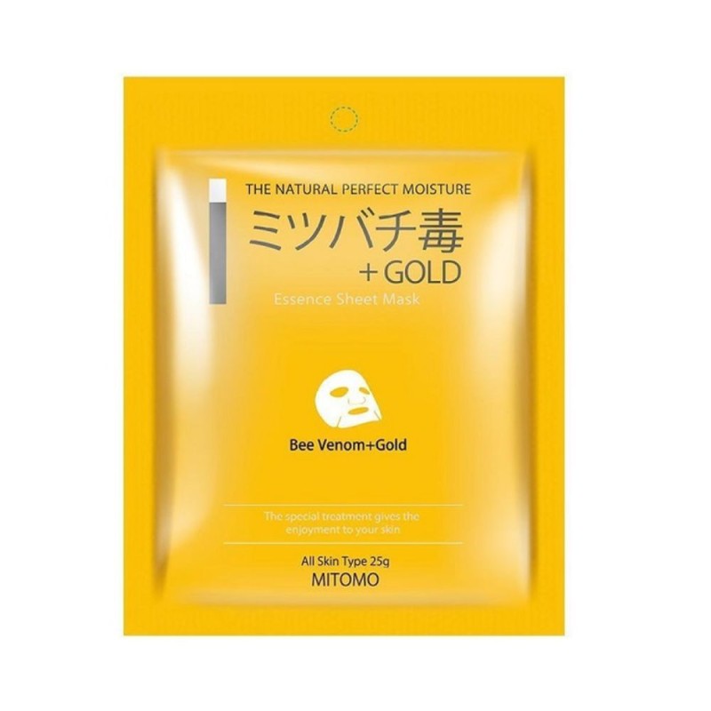 Set 2 x Masca pentru Fata Bee Venom + Gold, Mitomo