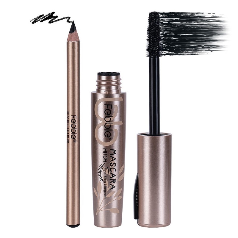 Set 2 x Mascara si Creion Contur Ochi, Febble