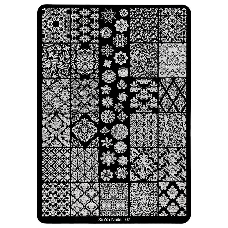 Set 2 x Matrita Metalica Stampila Unghii Luxorise, Dance With Me Nails-07