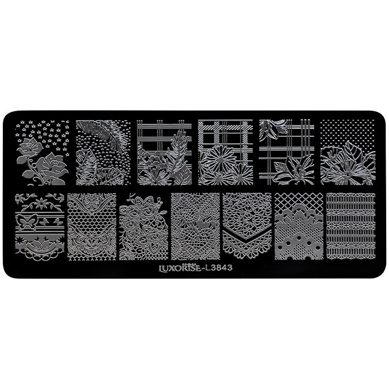 Set 2 x Matrita Metalica Stampila Unghii Luxorise, Explore Nature