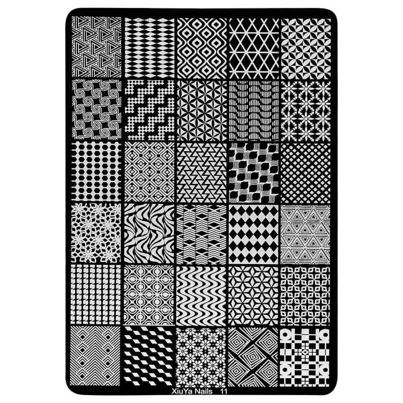 Set 2 x Matrita Metalica Stampila Unghii Luxorise, Illusions Style Nails-11