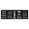 Set 2 x Matrita Metalica Stampila Unghii Luxorise, Lace Dress