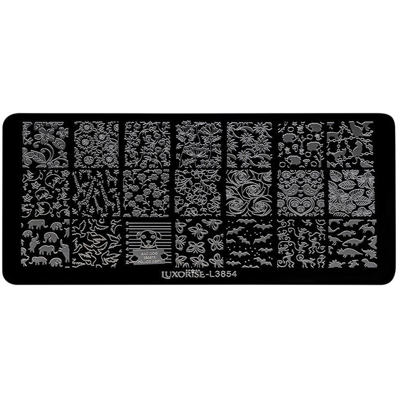 Set 2 x Matrita Metalica Stampila Unghii Luxorise, Nature Ballad