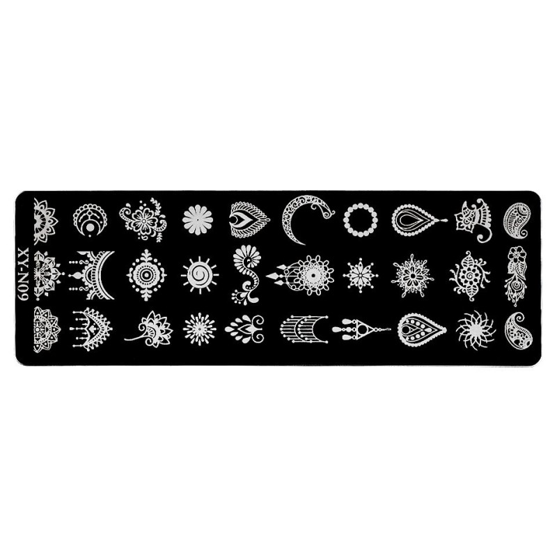 Set 2 x Matrita Metalica Stampila Unghii Luxorise, Retro Jewelery