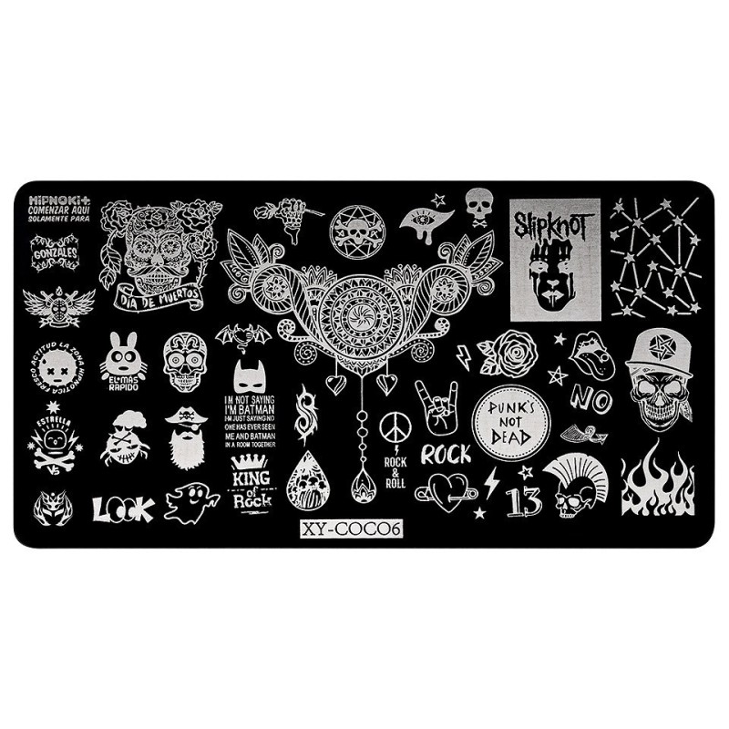 Set 2 x Matrita Metalica Stampila Unghii Luxorise, Rock & Be Cool Xy-Coco6