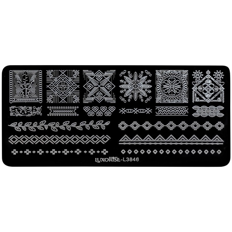 Set 2 x Matrita Metalica Stampila Unghii Luxorise, Rule Breaker