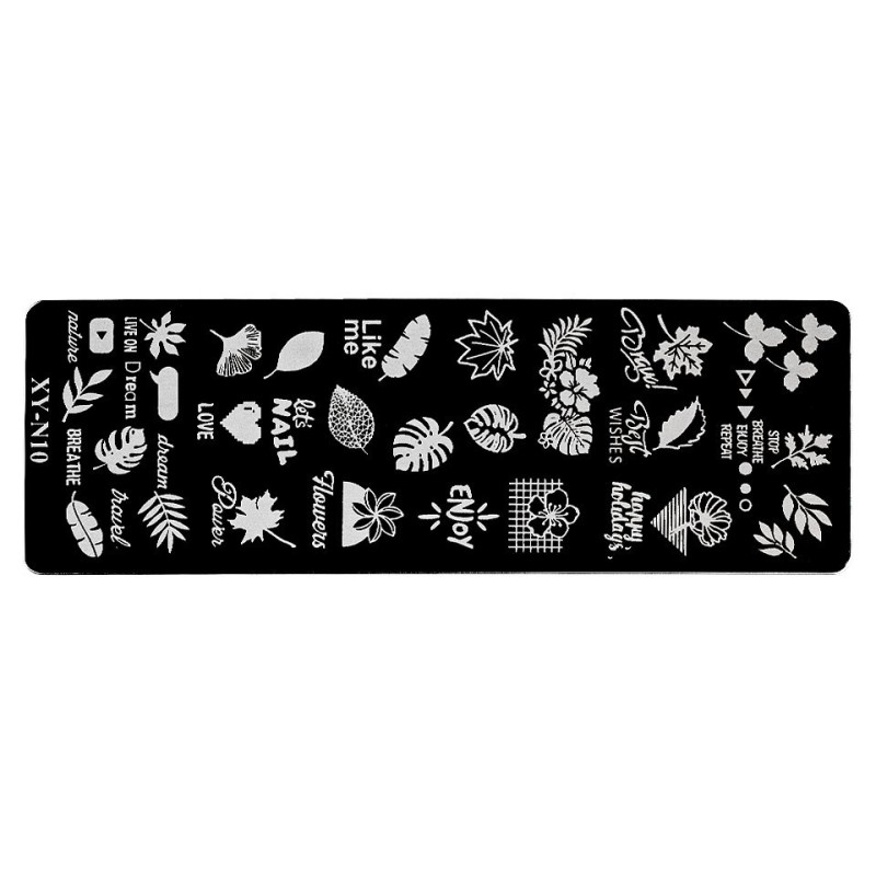 Set 2 x Matrita Metalica Stampila Unghii Luxorise, Simple Life