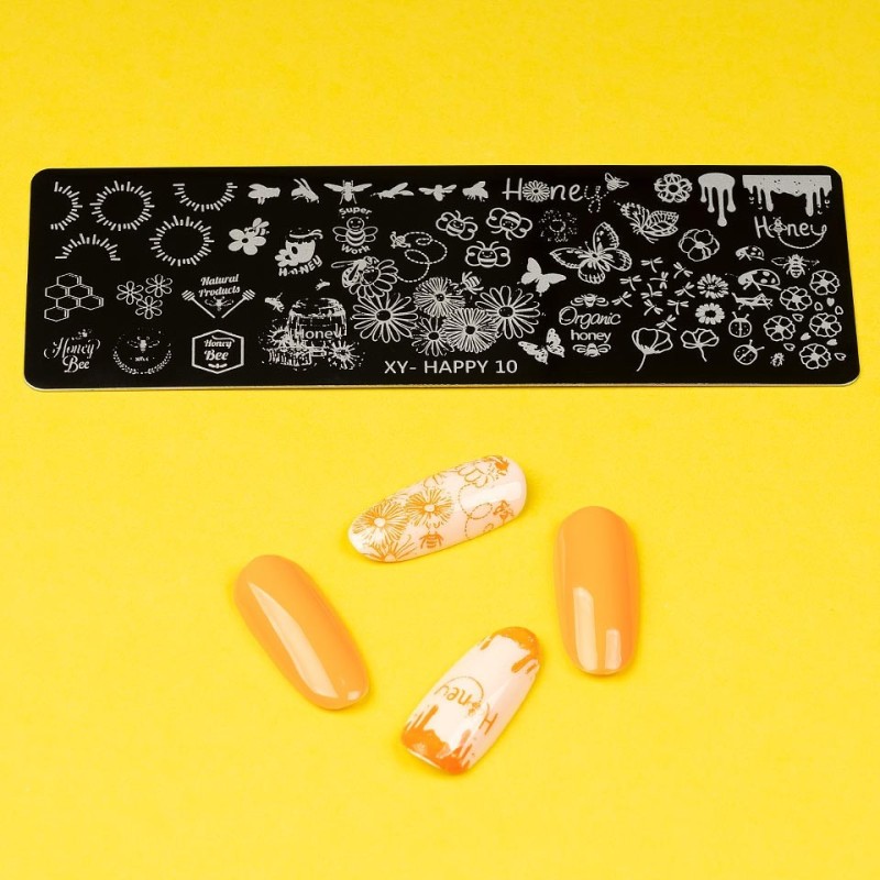 Set 2 x Matrita Metalica Stampila Unghii Luxorise, Sweet Summer