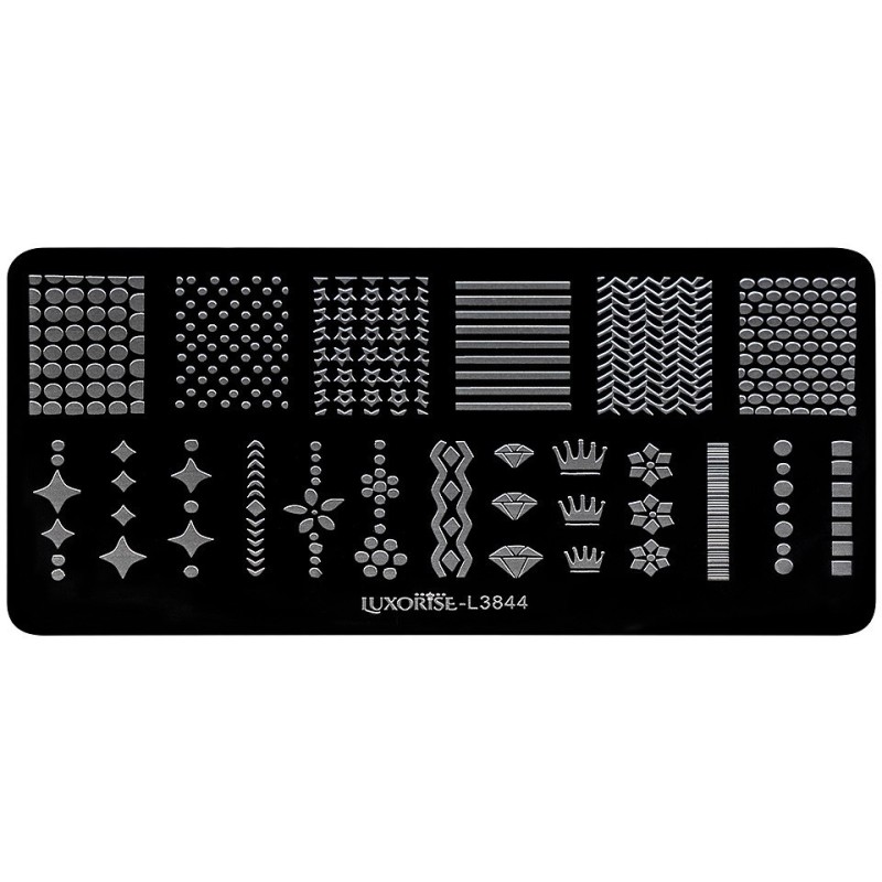 Set 2 x Matrita Metalica Stampila Unghii Luxorise, Tango Style