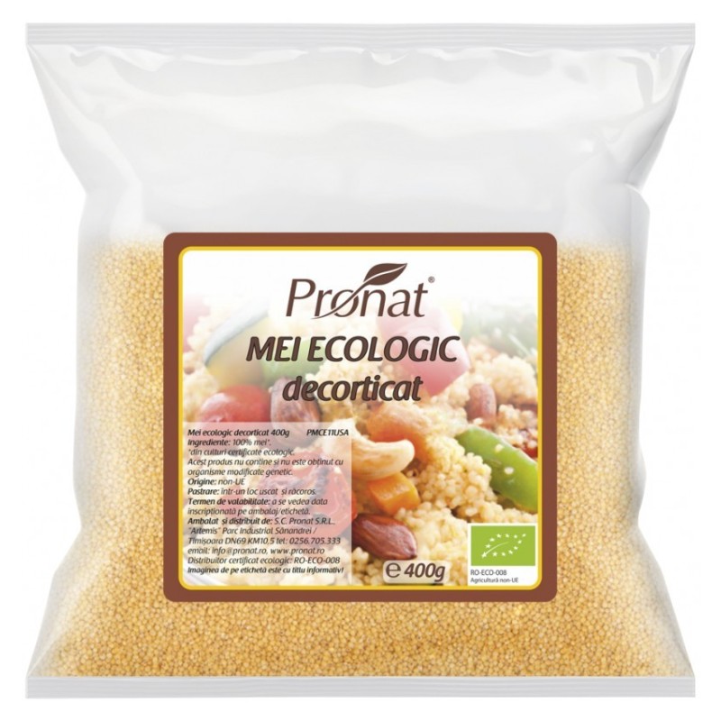 Set 2 x Mei BIO Decorticat, 400 g, Pronat