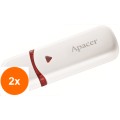 Set 2 x Memorie Flash USB 2.0 32GB Alb, Apacer