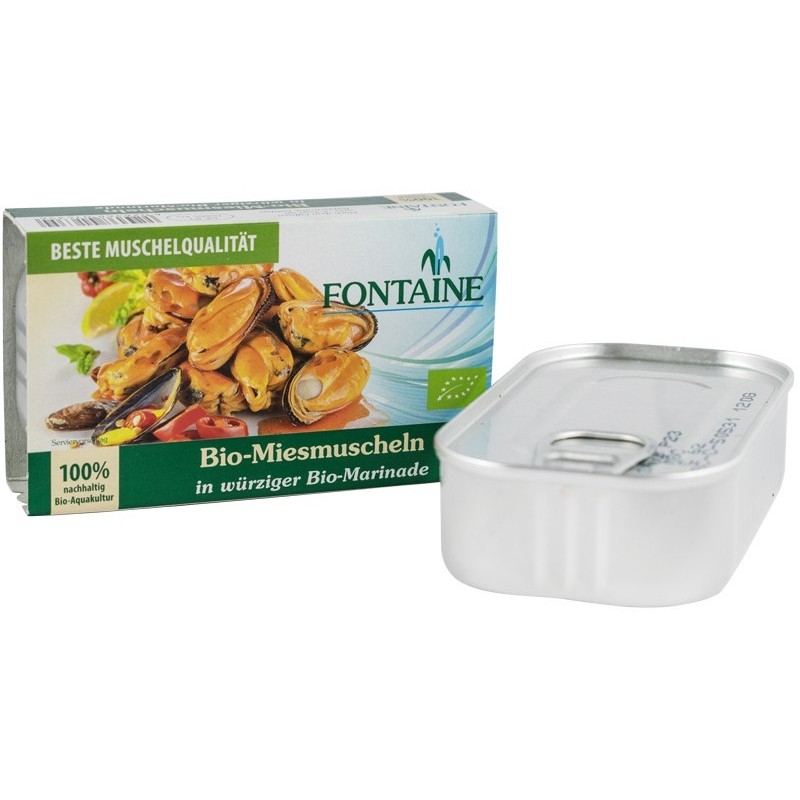 Set 2 x Midii Bio in Sos Marinade, 120 g Fontaine