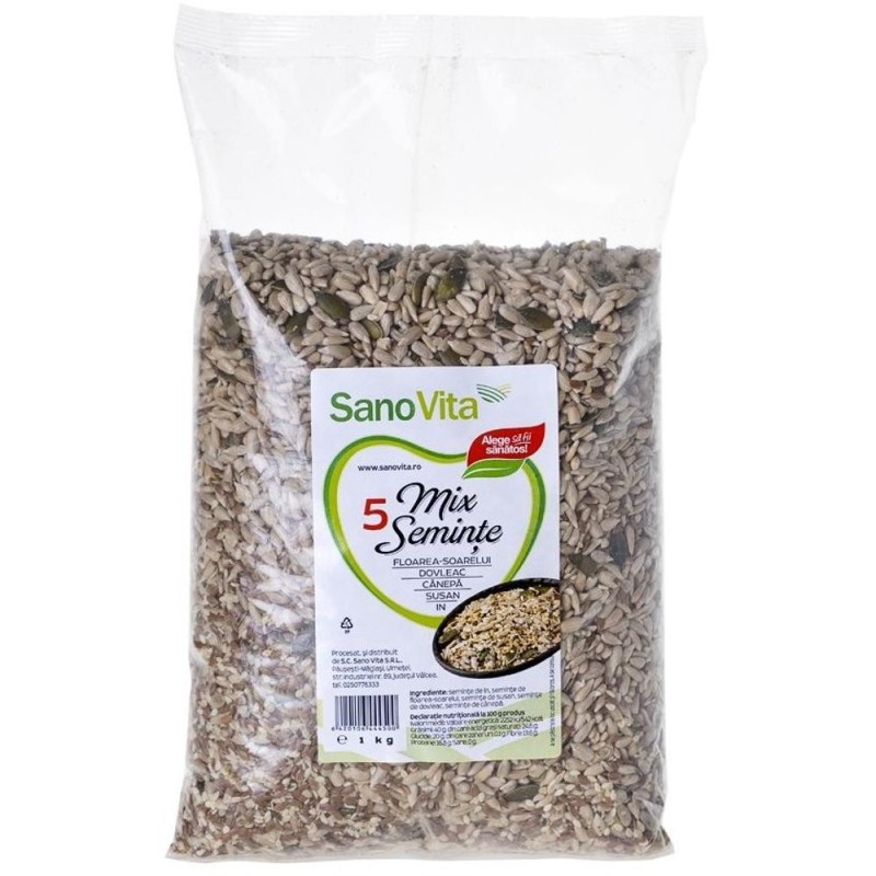 Set 2 x Mix 5 Seminte, Sanovita, 1 Kg