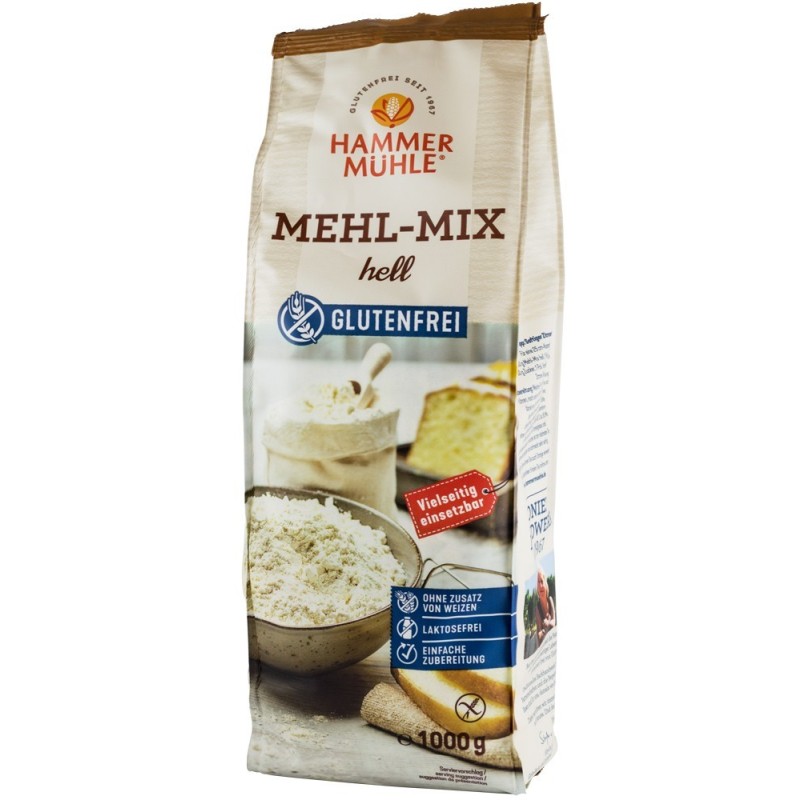 Set 2 x Mix de Faina Alba, fara Gluten,  Hammer Muhle, 1000 g