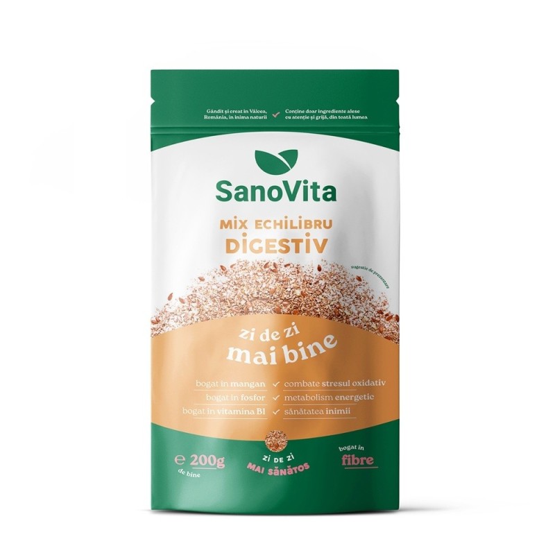 Set 2 x Mix Echilibru Digestiv, Sanovita Zipper, 200 g