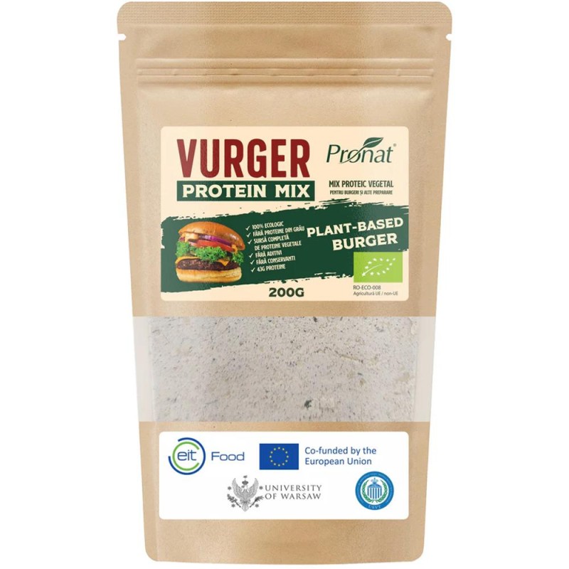 Set 2 x Mix Proteic Vegetal Ideal pentru Burgeri si Alte Preparate Vurger, Bio, 200 g