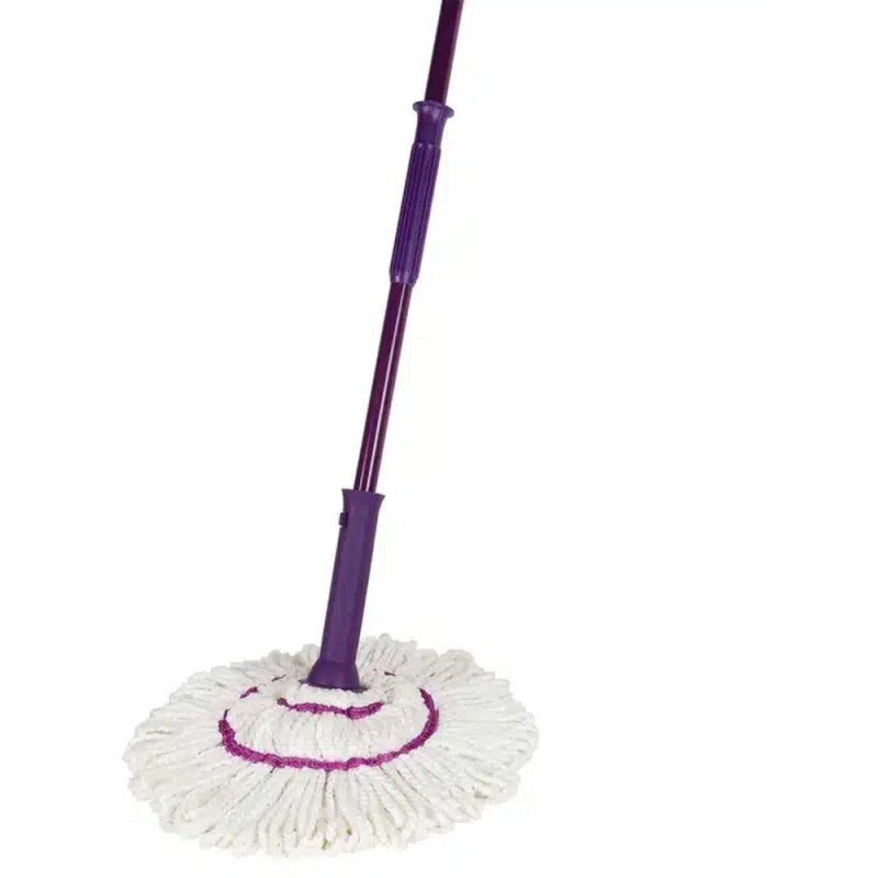 Set 2 x Mop Click-Click Oti, Microfibra, Coada Metalica, 130 cm