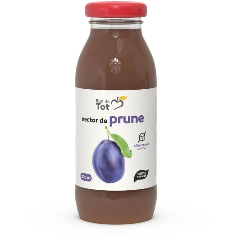 Set 2 x Nectar de Prune fara Zahar, 300 ml, Bun de Tot