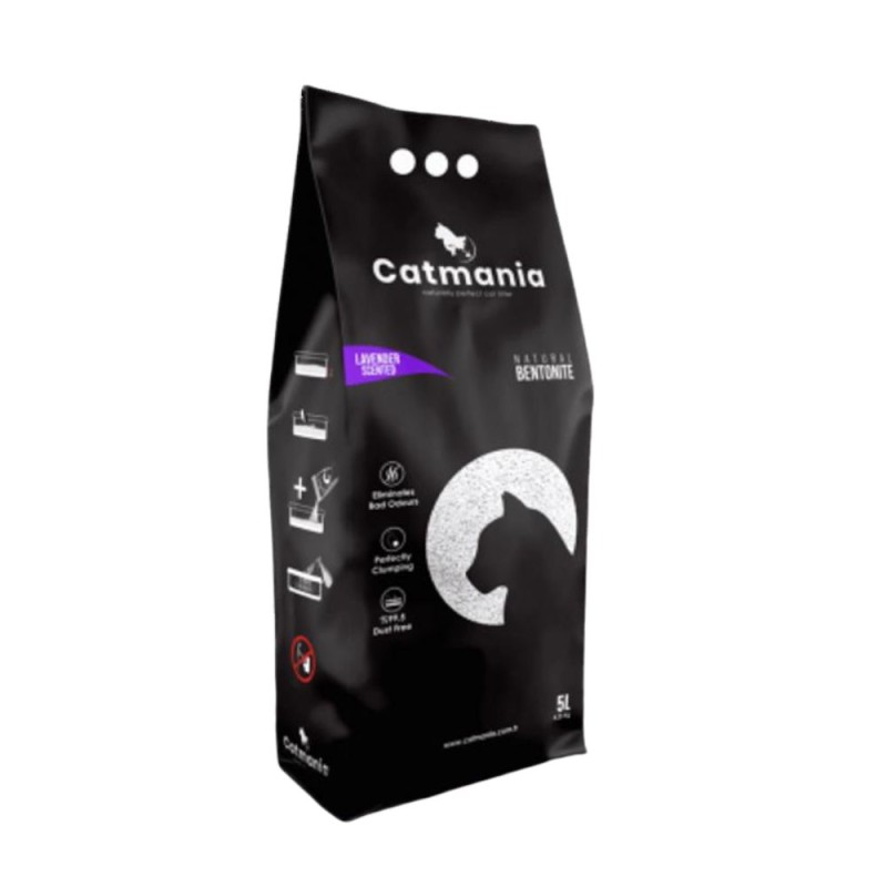 Set 2 x Nisip pentru Litiera Catmania Bentonita, Lavanda, 5 l