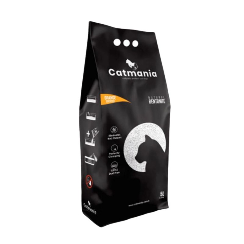 Set 2 x Nisip pentru Litiera Catmania Bentonita, Orange, 5 l