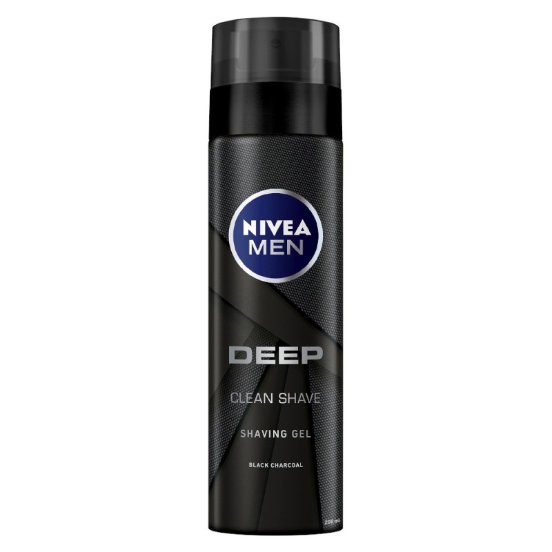 Set 2 x Nivea Gel Ras Deep Black 200 ml