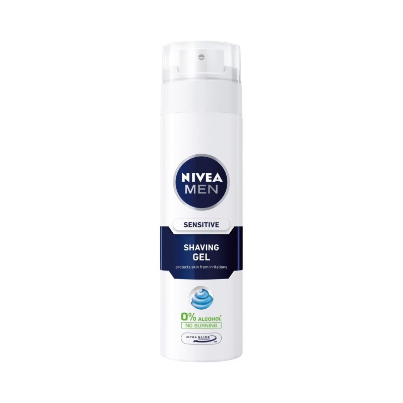Set 2 x Nivea Gel Ras Ten Sensibil, 200 ml