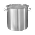 Set 2 x Oala din Inox cu Capac, 75 l, Manere Nituite, Compatibila cu Plita cu Inductie, Grunberg