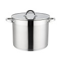 Set 2 x Oala din Inox cu Capac din Sticla, 26 cm, 10.90 l, Grunberg