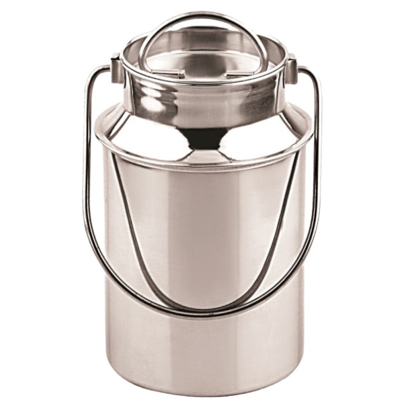 Set 2 x Oala din Inox pentru Lapte cu Capac si Maner, 1.7 l, Grunberg