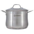 Set 2 x Oala Inox cu Capac, 32 Cm, 18.4 l , Grunberg Gr3132