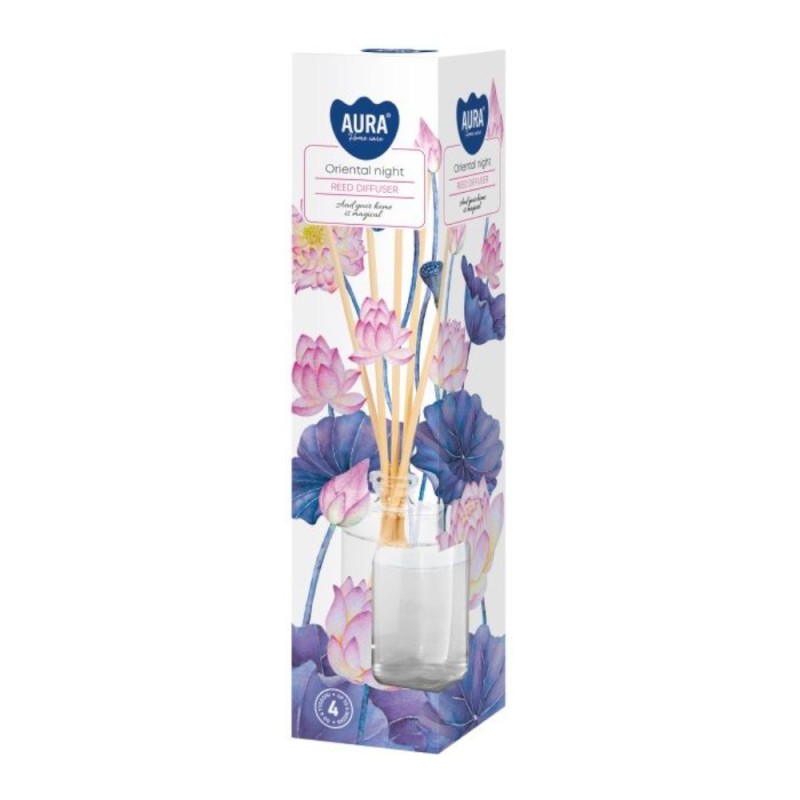 Set 2 x Odorizant cu Betisoare pentru Casa Bispol Aura, Noapte Orientala, 45 ml