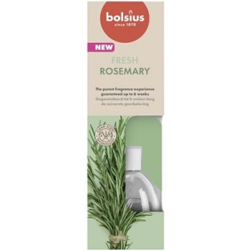 Set 2 x Odorizant Difuzor cu Betisoare pentru Casa, Rozmarin, 60 ml, Bolsius