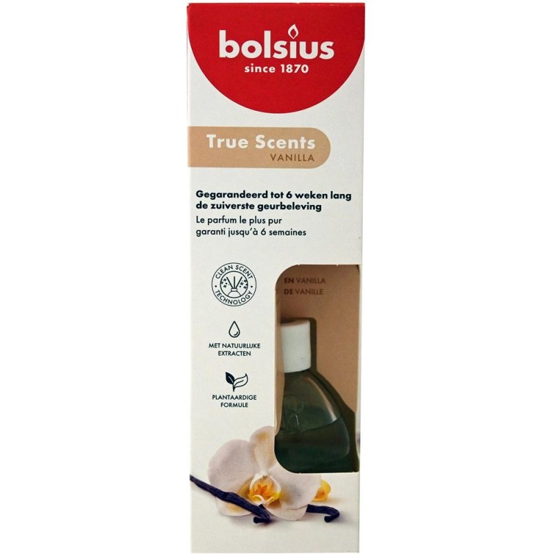 Set 2 x Odorizant Difuzor cu Betisoare pentru Casa, Vanilie, 60 ml, Bolsius