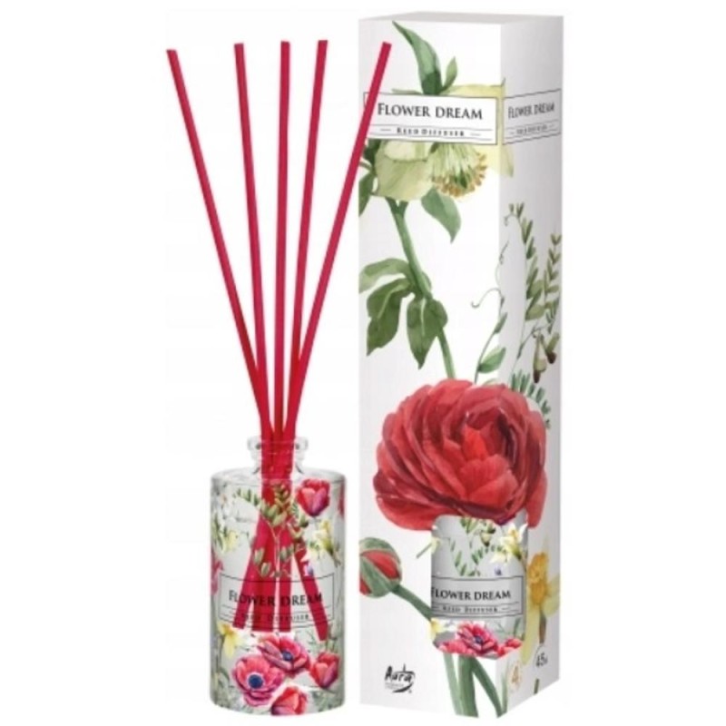 Set 2 x Odorizant Difuzor cu Betisoare pentru Casa, Vis de Flori, 45 ml, Bispol