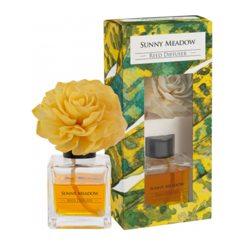 Set 2 x Odorizant Difuzor cu Floare pentru Casa, Bispol, Sunny Meadow