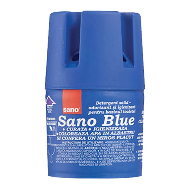 Set 2 x Odorizant Solid pentru Rezervorul Toaletei Sano, Albastru, 150 g