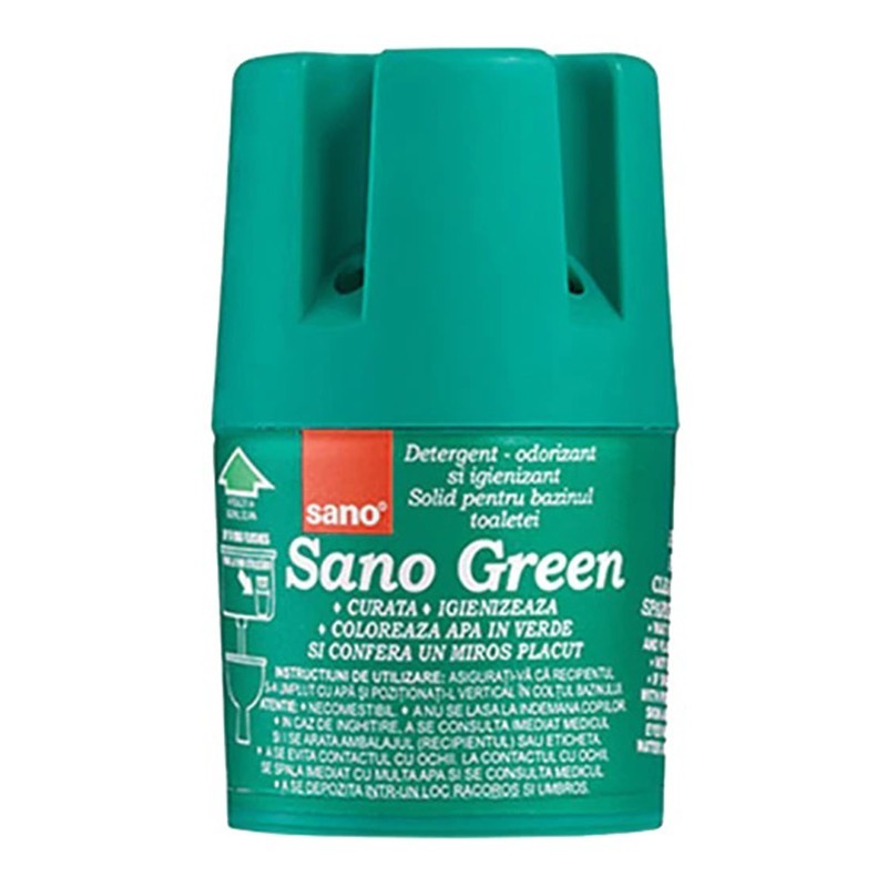 Set 2 x Odorizant Solid pentru Rezervorul Toaletei Sano, Verde, 150 g