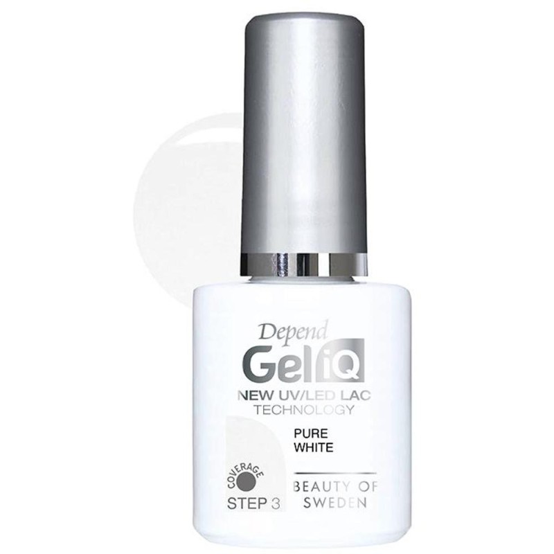 Set 2 x Oja Semipermanenta Depend Gel IQ UV LED, Pure White, 5 ml