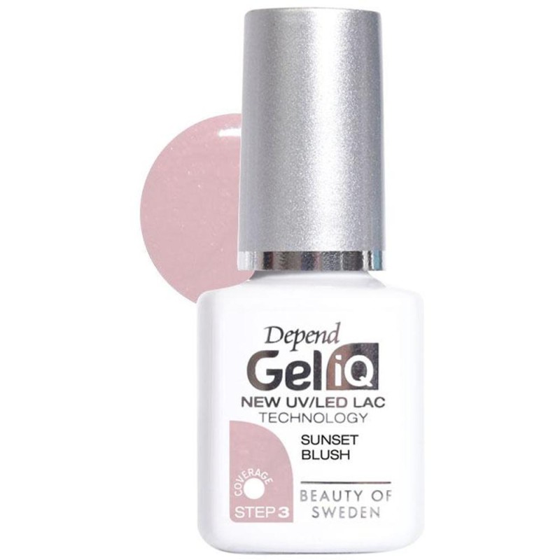 Set 2 x Oja Semipermanenta Depend Gel IQ UV LED, Sunset Blush, 5 ml