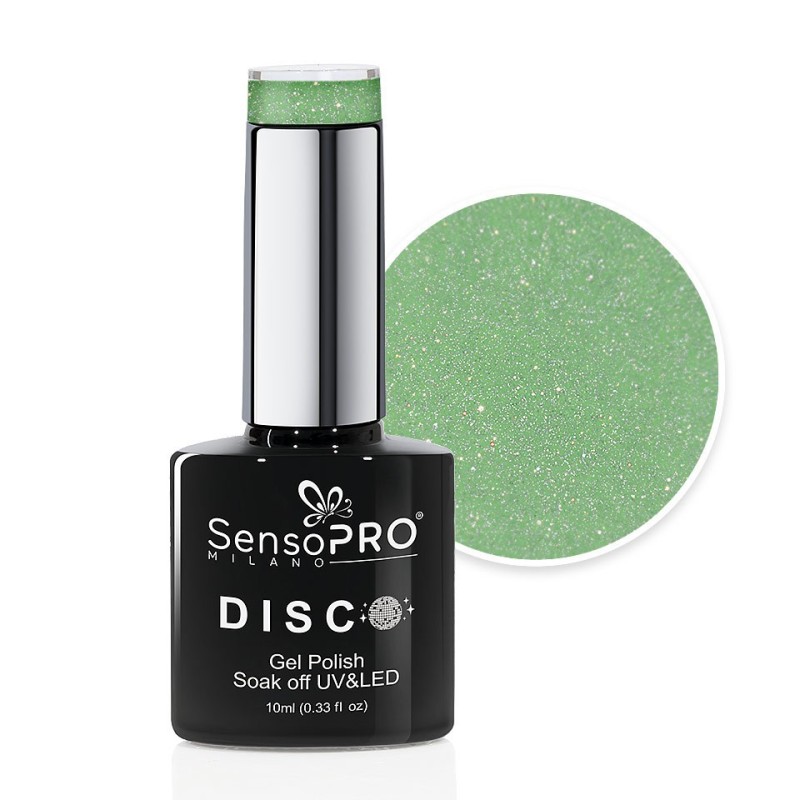 Set 2 x Oja Semipermanenta Disco SensoPRO Milano 10 ml, Emerald Fever 24