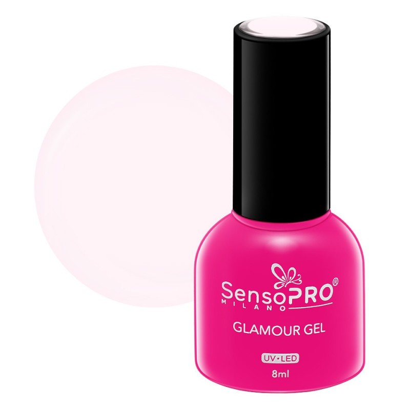Set 2 x Oja Semipermanenta Glamour Gel SensoPRO Milano 8 ml, Blossom Escape 81