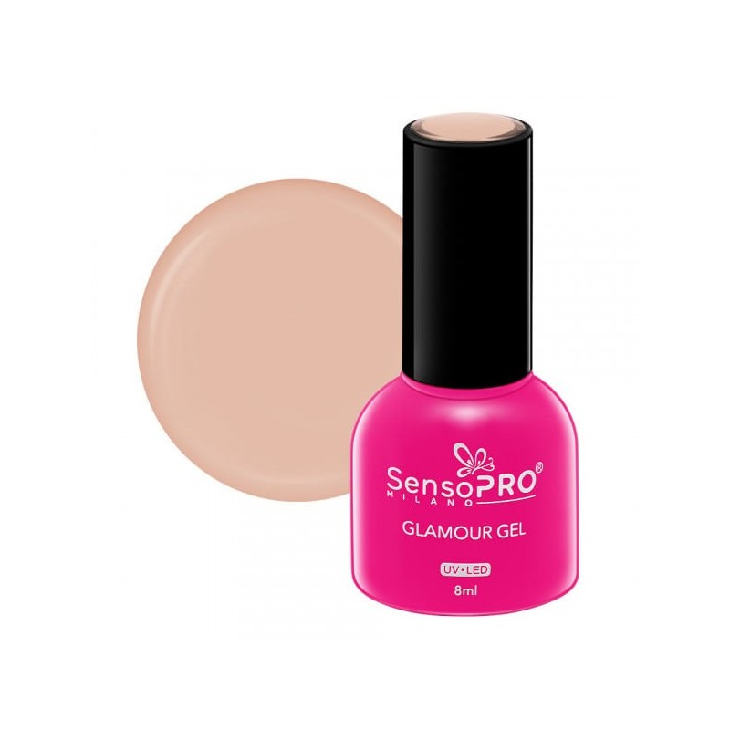 Set 2 x Oja Semipermanenta Glamour Gel SensoPRO Milano 8 ml, Champagne Sparkle 24