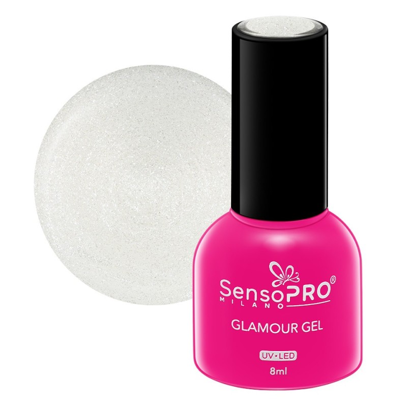 Set 2 x Oja Semipermanenta Glamour Gel SensoPRO Milano 8 ml, Let'S Glow 109