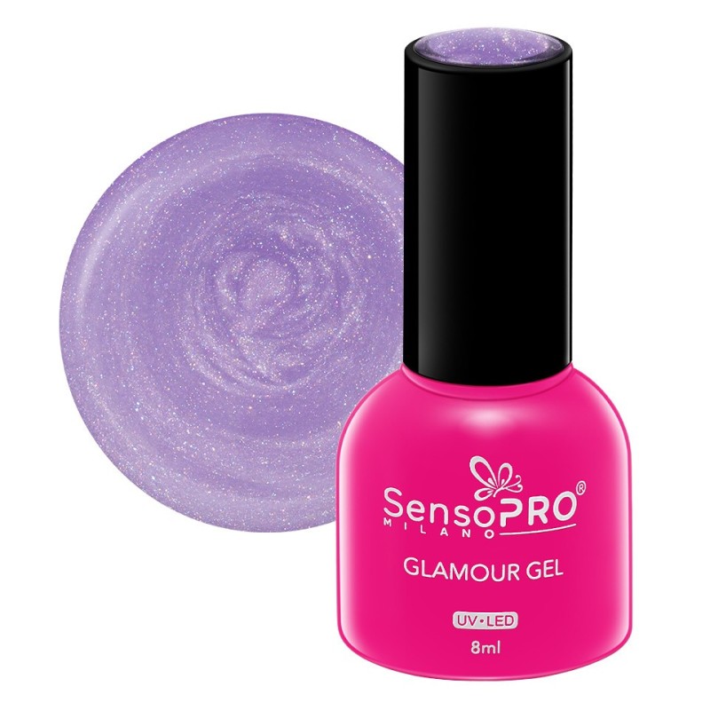 Set 2 x Oja Semipermanenta Glamour Gel SensoPRO Milano 8 ml, Ready To Spark 113