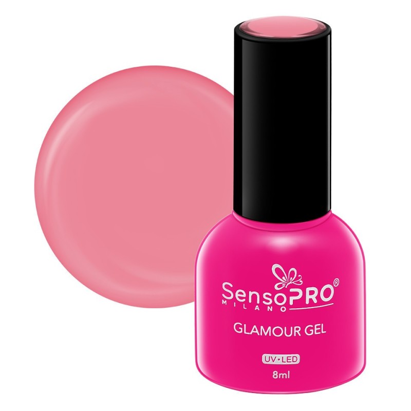 Set 2 x Oja Semipermanenta Glamour Gel SensoPRO Milano 8 ml, Salsa Dance 89
