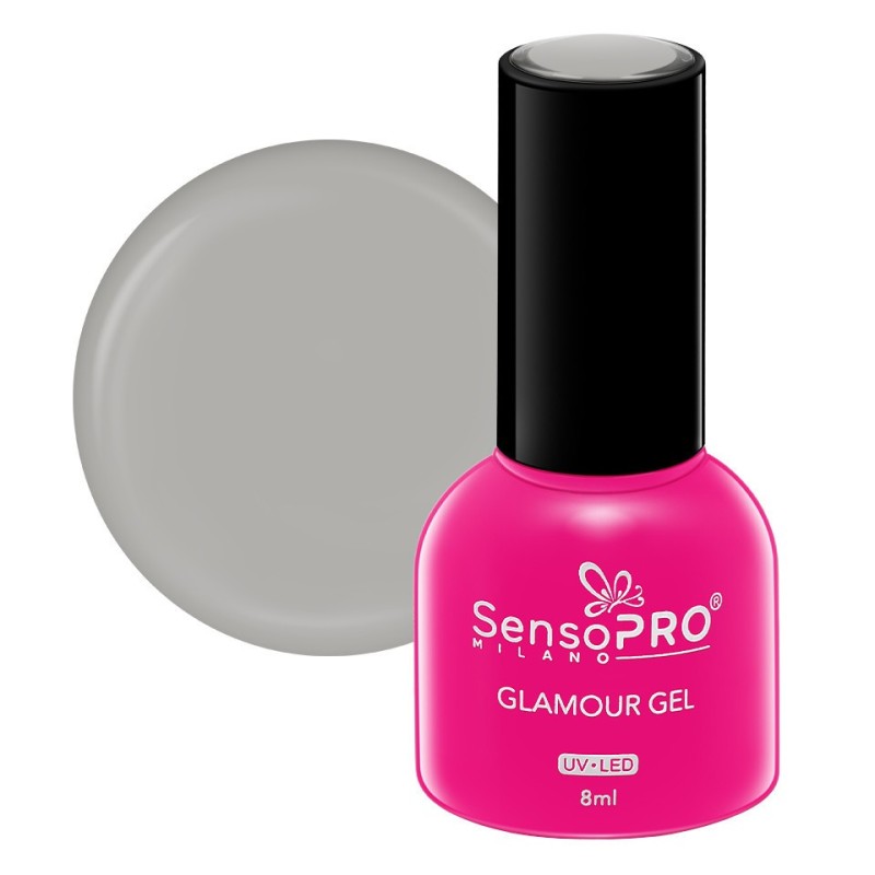Set 2 x Oja Semipermanenta Glamour Gel SensoPRO Milano 8 ml, Stone Cold 12