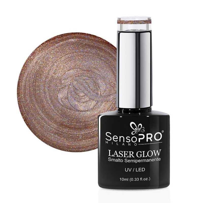 Set 2 x Oja Semipermanenta Holografica Laser Glow SensoPRO Milano 10 ml, Spotlight Crush 11